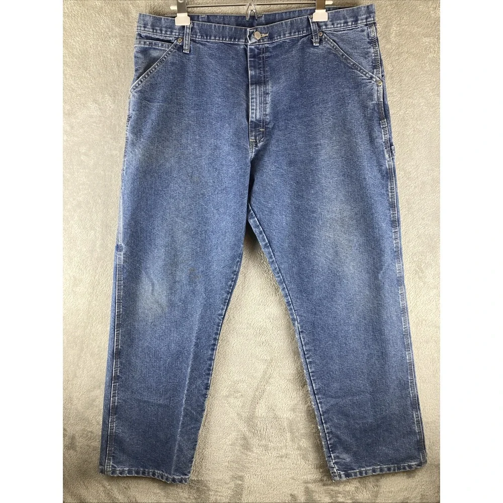 Wrangler Carpenter Jeans Mens‎ Size 40x32 Blue Denim Straight Cotton Blend